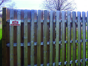 wood fence