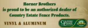 Horner Brothers Country Estates Vinyl Fence
