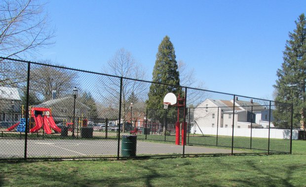 Chain Link Fence around a neighborhood playground